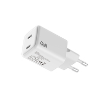 Chargeur USB-C GaN 35W, adaptateur de charge rapide portable pour téléphone portable, compatible iPhone et Samsung (30W/35W)