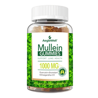 AegleWell OEM Gummies de Molène 1000mg avec Quercétine, Bromélaïne, Ashwagandha et Vitamine D3 pour la Santé Pulmonaire