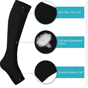 Meilleur bas de <span class=keywords><strong>compression</strong></span> médical pour la course, tricoté, respirant, anti-humidité, soulagement de la douleur, 20-30 mmHg, pour le mollet et le bas du corps, idéal pour l'été et les périodes de fatigue musculaire (tibia). - Product Image 6
