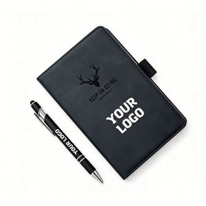 Journal Manufacturer Custom A5 Softcover PU Leather <b>Note</b> <b>Book</b> Business Office Notebook With Logo - Product Image 1