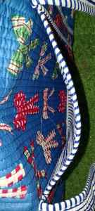 Indian Handmade Comfortable Cotton Fabric Quilted Duffle <b>Bag</b> <b>for</b> <b>Women</b> Casual Travel <b>Weekender</b> Zipper Shopping Shoulder - Product Image 6