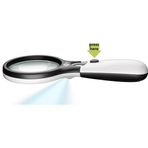 Loupe LED Goobay 2x-12x avec lumière pour la lecture et l'inspection - Product Image 3