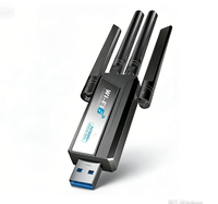 Adaptador USB WiFi 6E de Alta Velocidad AX3000, 4 Antenas, Doble Banda 2.4G y 5GHz, Tarjeta de Red Inalámbrica de 3000Mbps, Mini Receptor WLAN