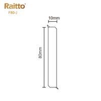 F80-J, raito vente en gros, plinthes en vinyle, plinthes, moulures décoratives en mousse