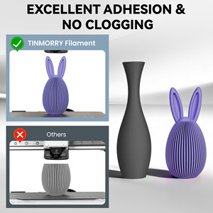 Filamento de plástico flexible TINMORRY Matt PLA sin burbujas de 1.75 mm y 1 kg, PLA de múltiples colores para impresora 3D, blanco mate - Product Image 4
