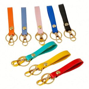 High Quality Custom PU <b>Leather</b> <b>Keychain</b> Business Gift Metal Keyrings Car Key Strap Waist Wallet Premium <b>Leather</b> Keychains - Product Image 1
