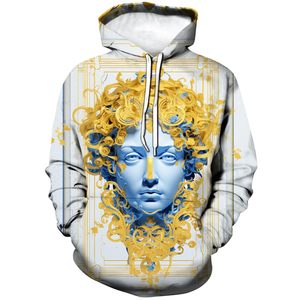 Felpa con Cappuccio Best Seller per <span class=keywords><strong>Uomo</strong></span> con Stampa Dorata dei Segni Zodiacali, Pullover Astrologico Mitologico per Uso Quotidiano e Casual - Product Image 5