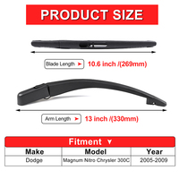 Fabricant de gros attaches automobiles moulage lame d'essuie-glace arrière pas cher pour Dodge Magnum Nitro Chrysler 300C 2005-2009