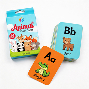 Tarjeta de Regalo de Papel con <span class=keywords><strong>Diseño</strong></span> Personalizado, Gráfico de Animales Creativos y Lindos, Impresión de Logotipo, <span class=keywords><strong>Diseño</strong></span> Gratuito, Producto Educativo para Niños, Venta Caliente - Product Image 4