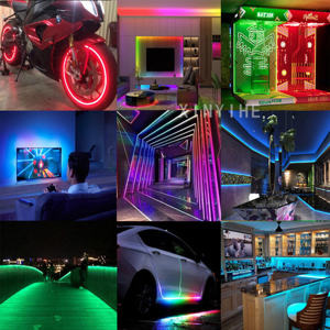 Bande lumineuse RGBIC COB 5V5mm160LEDs pour la maison, la télévision, la chambre à coucher, le salon, lampe d'ambiance, effet de changement de couleur, bande <span class=keywords><strong>LED</strong></span> COB flexible - Product Image 6