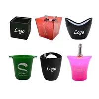 Double Wall LED Beer Ice Bucket for Sale