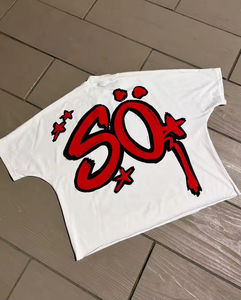 Camiseta de Alta Calidad Premium 100% Algodón, Personalizada con Estampado Animal, Transpirable, de Corte Holgado, Manga Corta para Hombre - Product Image 2