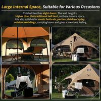 Yurt mongol MC TOMOUNT quatre saisons en toile 16,4 pi * hauteur 9,2 pi avec cheminée 2000-3000 mm, imperméable, couleur et logo personnalisables, pour glamping