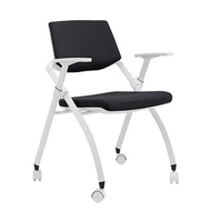 Chaise d'étude en maille de plastique au design moderne GS-G1795C bureau de classe pliable en triangle avec roues pour écoles et hôtels