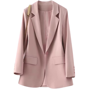 Nuovo cappotto da <span class=keywords><strong>donna</strong></span> taglie forti con maniche lunghe con colletto colletto con risvolto Top primavera autunno ufficio abiti Casual e <span class=keywords><strong>Blazer</strong></span> - Product Image 4