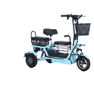 Triciclo Elettrico a Carrozzeria Aperta, Piccolo Veicolo Domestico per Anziani e Donne, Trasporto Genitore-Figlio, Auto a Batteria Portatile per Bambini, per Salire <span class=keywords><strong>le</strong></span> <span class=keywords><strong>Colline</strong></span> - Product Image 1