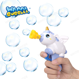 Mùa hè trẻ em Đồ chơi nước xà phòng thổi bong bóng máy hướng dẫn sử dụng ma sát điện đồ chơi vui bong bóng súng - Product Image 3