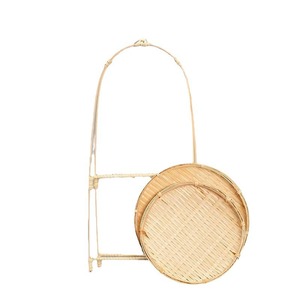 <b>Bamboo</b> woven pastry and fruit <b>basket</b>, cake display rack, handmade multi-layer storage <b>basket</b>, creative <b>bamboo</b> <b>basket</b> ornament. - Product Image 5