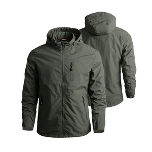 <b>Men's</b> Outdoor Tactical Sport Uniform <b>Jacket</b> Waterproof Membrane Bonded Coat with Zipper Closure Formal Style Autumn Season - Product Image 1