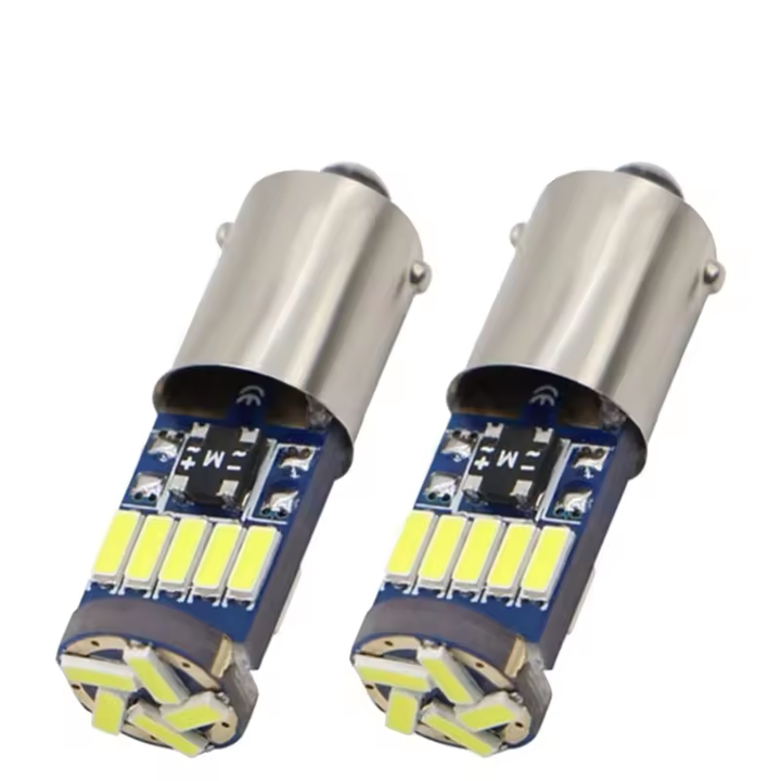 Espumoso Canbus BA9S 4014 15SMD Bec Led 12V H6W T4W BAX9S Lampa Semnalizator Frana Backup Lumini Led pentru marsarier pentru decorare