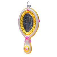 Pendentif de Noël en verre irrégulier de haute qualité, ornements en verre personnalisés de marque, pour décorations de Noël, vernis à ongles, rouge à lèvres