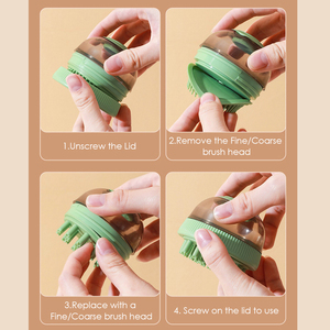 Nuevo cepillo de champú para mascotas, dispensador de Gel de ducha de masaje de silicona, venta al por mayor, limpieza y baño de mascotas, cepillos de baño para perros - Product Image 2