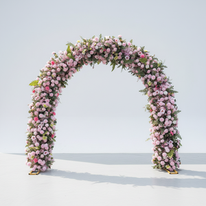 Nuevo Arco de Boda de Doble Poste con Estante, Soporte para Flores, Decoración para Escenarios de Boda, Fondo para Puerta - Product Image 4
