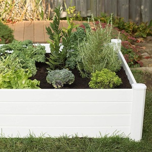 Boîte de <span class=keywords><strong>jardinière</strong></span> de lit de jardin <span class=keywords><strong>sur</strong></span>élevée en vinyle PVC écologique <span class=keywords><strong>avec</strong></span> porte pour une utilisation en extérieur - Product Image 4