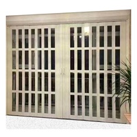 Installation facile Porte pliante en PVC Séparateur de pièce Porte pivotante intérieure coulissante en acier et bois pour hôtels Externa en Thaïlande