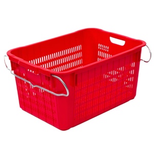 Nhựa doanh thu giỏ với xử lý, nestable lưới Thùng thông gió tươi sản xuất hộp - Product Image 1