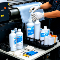 Tinta DTF de Secado Rápido y Antiobstrucción para Cabezales de Impresión Epson I3200U1 DX7 TX800, Compatible con Impresoras Switcolor, Grando, ALLWIN y Galaxy, para Sudaderas y Bolsas