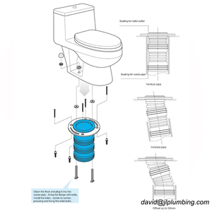Raccords de tuyauterie d'usines <span class=keywords><strong>bride</strong></span> étendue Flexible 4 pouces joint de <span class=keywords><strong>bride</strong></span> de toilette <span class=keywords><strong>sans</strong></span> cire pour boulons à <span class=keywords><strong>bride</strong></span> de tuyau de déchets de 110mm - Product Image 2