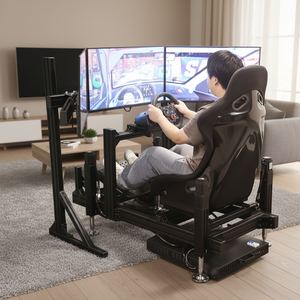 YHY Büyük Hareket Algılayıcılı Kokpit Üç Ekranlı Dört Eksenli G-Kuvveti Dinamik Koltuklu MR VR Ekipmanlı F1 Oyunu için Yarış Simülatörü - Product Image 1