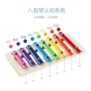 <span class=keywords><strong>Xylophone</strong></span> éducatif <span class=keywords><strong>en</strong></span> <span class=keywords><strong>bois</strong></span> multifonctionnel pour enfants, cadre de cordage de perles et de comptage de perles - Product Image 3