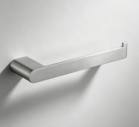 Porte-serviettes mural HONGDEC en acier inoxydable SUS304 nickel brossé, étagère à serviettes double niveau pour salle de bain