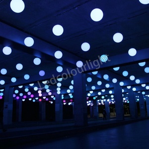 Imperméable <span class=keywords><strong>extérieur</strong></span> Lumières De <span class=keywords><strong>Noël</strong></span> 20cm 50cm DMX 3D Éclairage Led Suspendus Boule de Sphère - Product Image 1