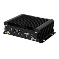 Ordenador industrial sin ventilador con doble canal integrado DB9 RS232 8 USB DDR4 RAM Intel Core i5 Series para enchufe de EE. UU.
