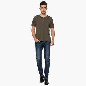 Camiseta Personalizada de Cuello Redondo Suave para Hombre, Pijama de Manga Corta de Viscosa de Bambú, Camiseta de Verano para Hombre, Ropa de Dormir, Ropa Informal para el Hogar - Product Image 4