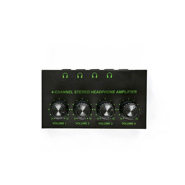 HZ400 RGB Professional 4-Way Monitor Splitter Headphone Amplifier Mini Lossless Recording Studio Equipment Cross-Border Hot Sale