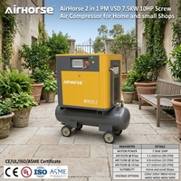 Compresseur à vis silencieux de pointe 15KW avec sécheur d'air et réservoir d'air