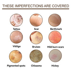EELHOE Tattoo Concealer Scar Berthmark Vitiligo Ecchymoses Taches pigmentées Chloasma Hickey Covering Cream - Product Image 6