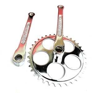 Plateau de pédalier de vélo 36 dents en alliage creux noir et argent pour vélo de 26 pouces - Product Image 2