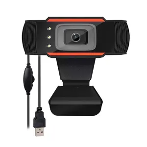Low Price PC USB Web Camera OEM Webcam Fixed Focus 1080P 30fps With Led Light