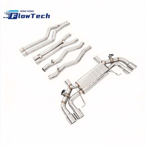 ระบบท่อไอเสีย FlowTech T304Stainless Steel Valvetronic Catback สำหรับ BMW M8 F91 F92 F93 S63 4.4T ปี 2019+ เพิ่มประสิทธิภาพการปรับแต่ง - Product Image 4