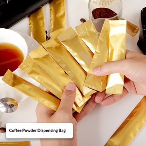 กาแฟสำเร็จรูปแบบซองขนาดเล็ก 5 กรัม-30 กรัม บรรจุภัณฑ์แบบแท่งสีทอง ดีไซน์ตามสั่ง บรรจุภัณฑ์แบบซองเดี่ยวขนาดเล็ก - Product Image 6