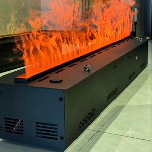 Chimenea Eléctrica Moderna 3D con <span class=keywords><strong>Vapor</strong></span> <span class=keywords><strong>de</strong></span> <span class=keywords><strong>Agua</strong></span>, Atomización, Llama LED Multicolor - Product Image 4