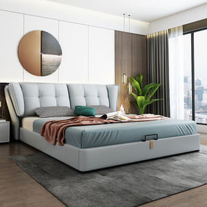 <span class=keywords><strong>Grand</strong></span> <span class=keywords><strong>lit</strong></span> en cuir 1.8 m, <span class=keywords><strong>lit</strong></span> <span class=keywords><strong>Double</strong></span>, King et Queen Size, bon marché, vente en gros - Product Image 4