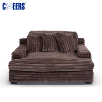 MANWAH CHEERS-Sofá cama extragrande para sala de estar, mueble cómodo de tela Premium
