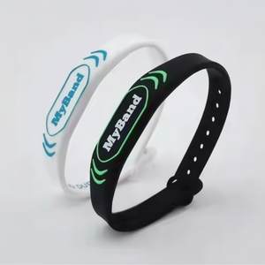 Pulsera RFID de silicona impermeable colorida con control de acceso de mini etiqueta para control de acceso pasivo promocional de pago - Product Image 1