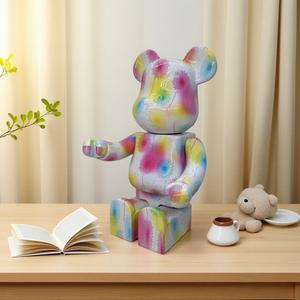 <span class=keywords><strong>Bearbrick</strong></span> 28cm 70cm Violent Bear Dandelion <span class=keywords><strong>Rosa</strong></span>, Resina Ecológica Hecha a Mano, Adorno Moderno para el Hogar - Product Image 3